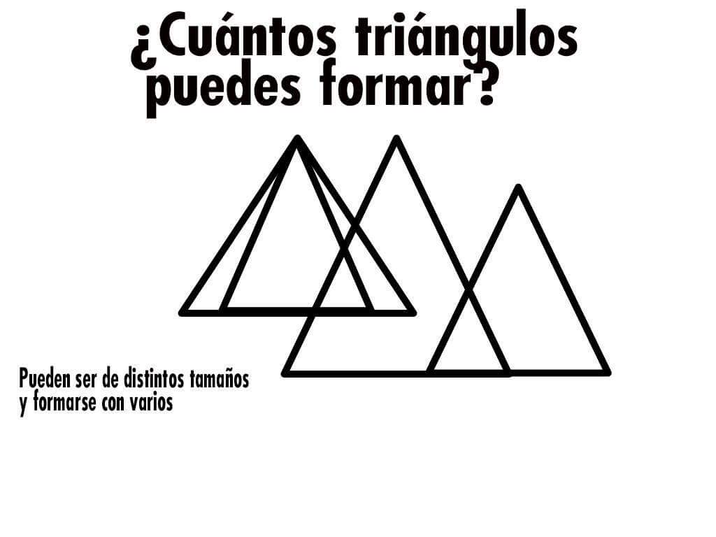 Cuantos triangulos - Cuántos triángulos en la foto