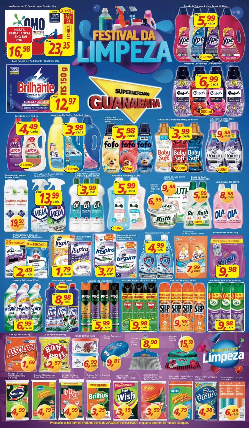 supermercados guanabara 30 03 2024 7 - Supermercados Guanabara valido até dia 1 de Abril de 2024